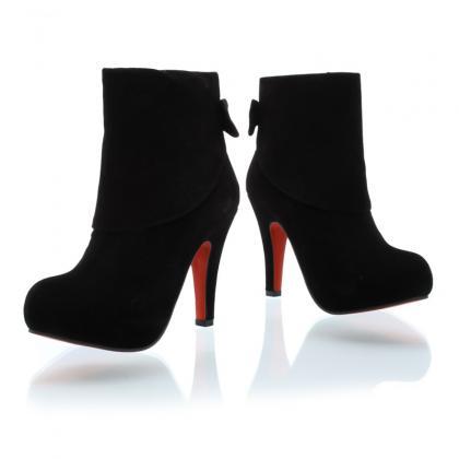 trendy high heel boots