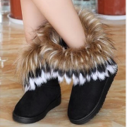 Warm rabbit hair short ugg boots boots with female boots