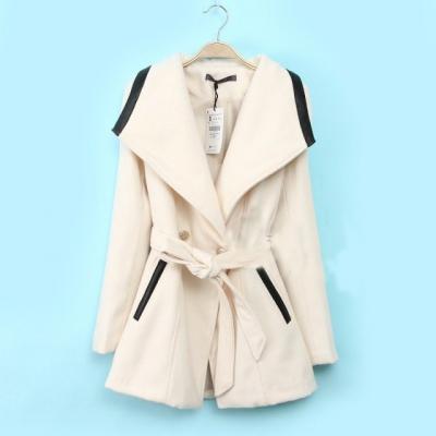 Double-Breasted Wool Coat Jacket 