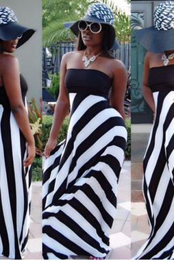 Double Straps Chiffon Dress with Sweetheart Neck Pool