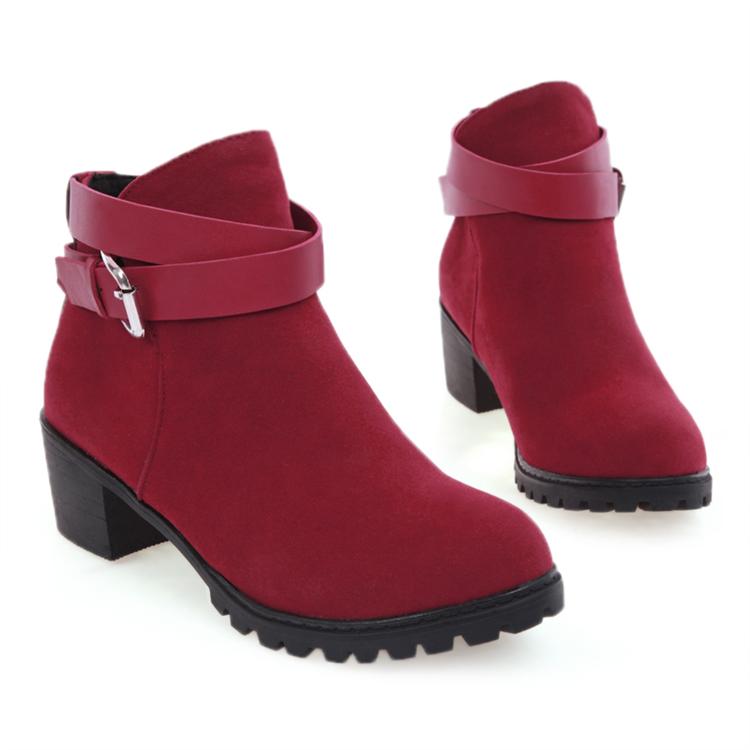 ankle boots with chunky heel