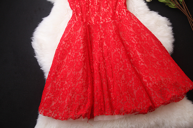 Stitching Lace Dress on Luulla